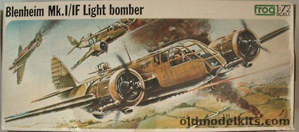 Frog 1/72 Bristol Blenheim Mk 1 Bomber or Mk 1F Night Fighter - Wheels or Skis, F190 plastic model kit